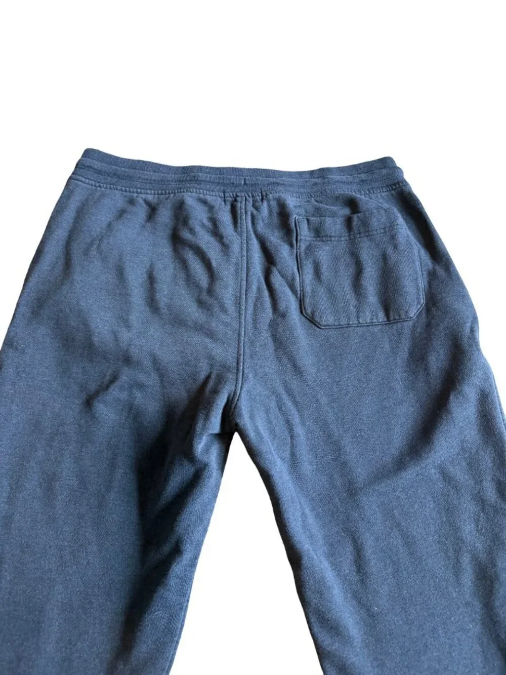 J. Crew Jeans Navy Blue Jogger Sweatpants Drawstring Waist Athleisure Size Large